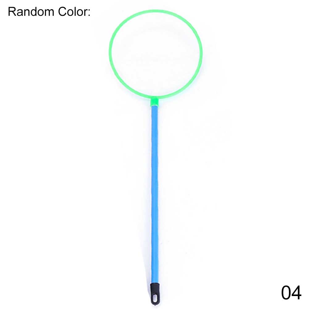 Mini Fish Net Aquarium Fish Catch Tool Handle Fishing Net Aquarium Fish Tank Cleaner Tools Accessories Round Random Color: XL