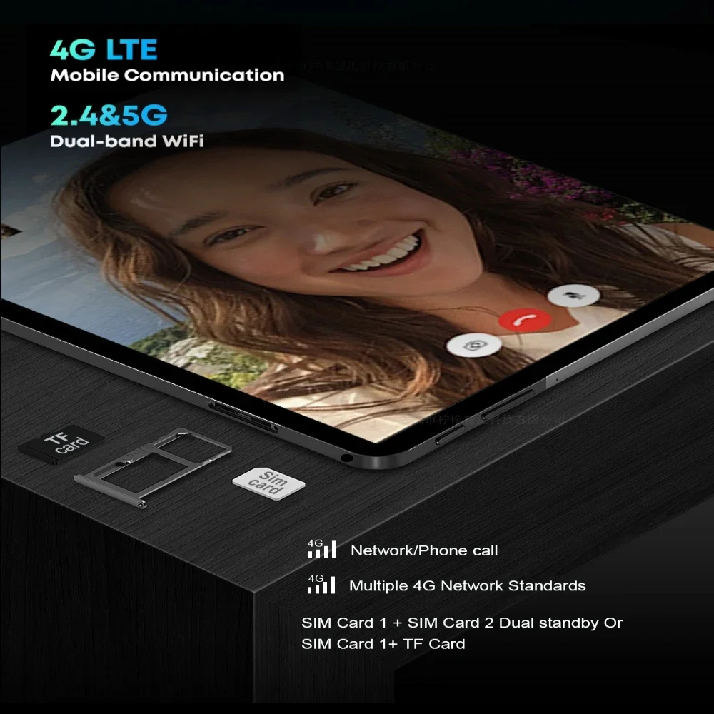 2025 Pad 6 Pro Originele Tablet 10.1 inch Android 14 Snapdragon 8gen2 Global 16 GB + 1024 GB 10000 mah 5G Dual SIM WIFI HD Volledig Scherm
