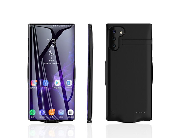 6800 mah akku suojakotelo samsung huomautuksen 10 akkulaturi tapauksessa kattaa powerbank suojakotelo samsung galaxy note 10 pro latauskotelon