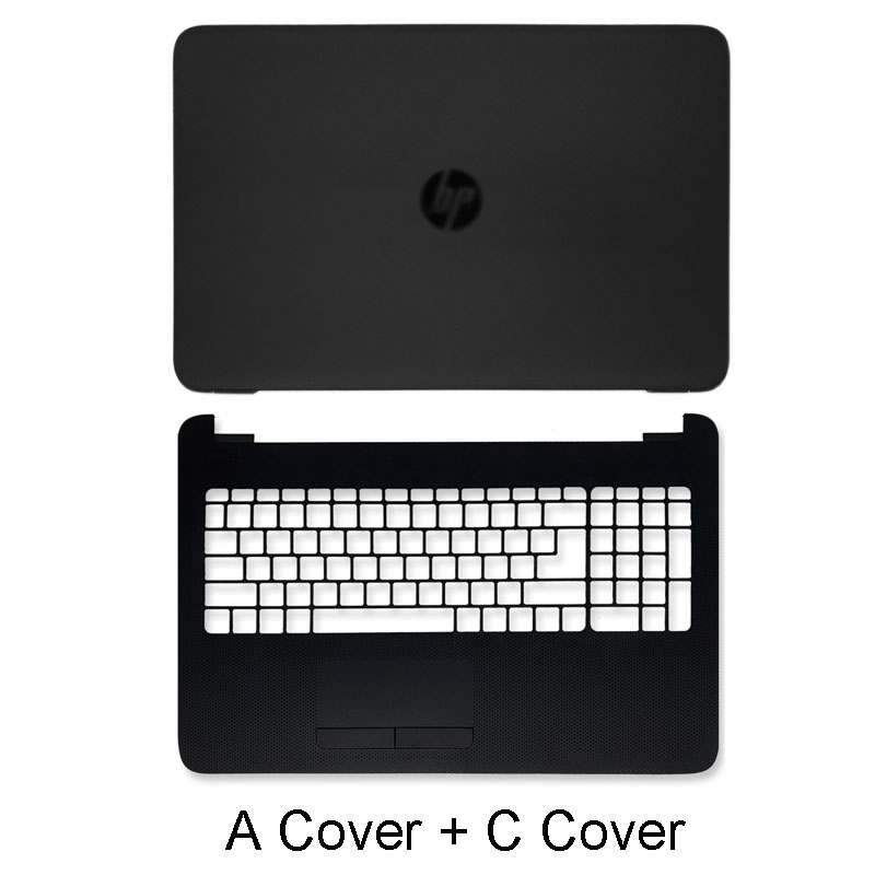 Laptop LCD Back Cover/ Front Bezel/Hinges /Palmrest/Bottom Case For HP 250 G4 G5 255 G4 G5 256 G4 G5 15-AC 15-AF 15-AY Black: A C Cover