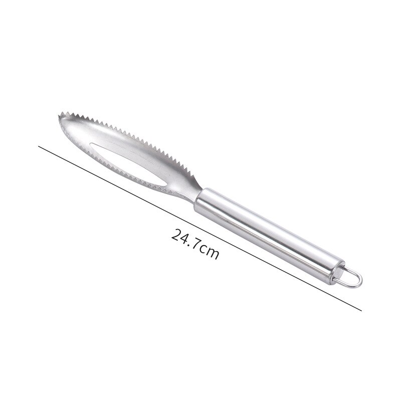 Kitchen Fish Cleaning Knife Cutter Stainless Steel Fish Scales Scraper Fish Scales Cleaning Brush Remove Kitchen Gadgets Acces: B