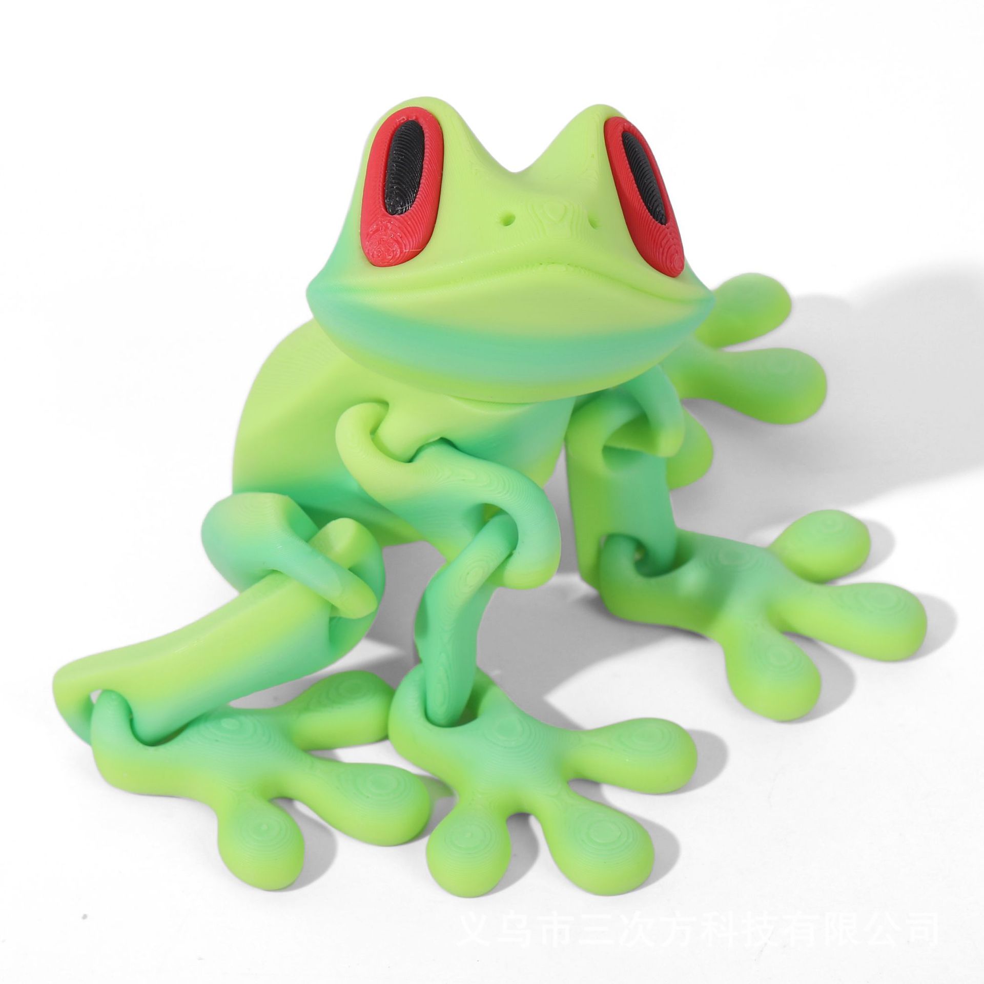 1pc koelkastmagneten in de vorm van een kikker, serie 3d, print met cartoonafbeelding van een kikker, magnetisch keukenaccessoire: Paars