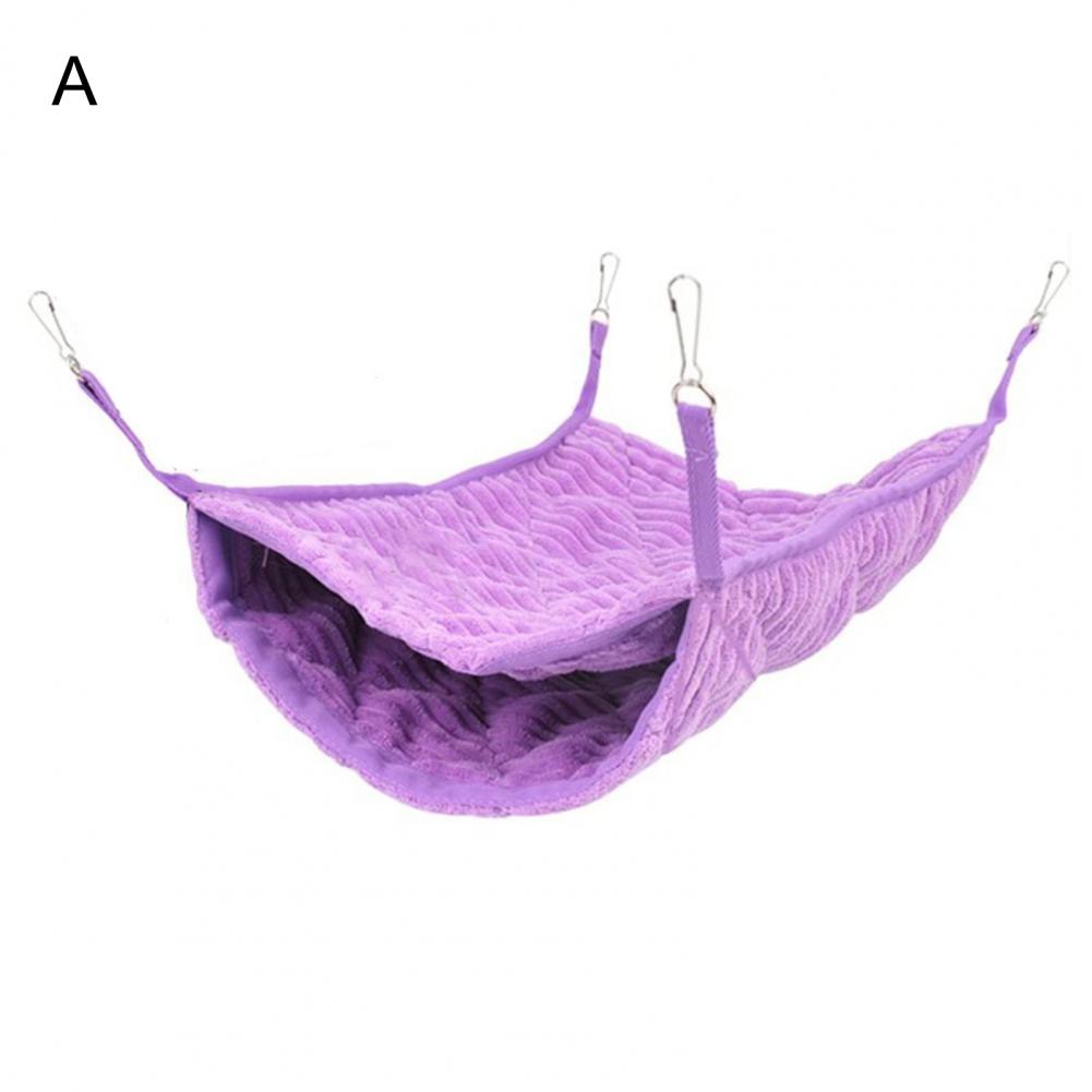 Cama tipo túnel para ratas, cueva espacial grande, casa de ardilla de doble capa, hamaca para hámster, hurón, nido para dormir para ratas, suministros para mascotas: Rojo