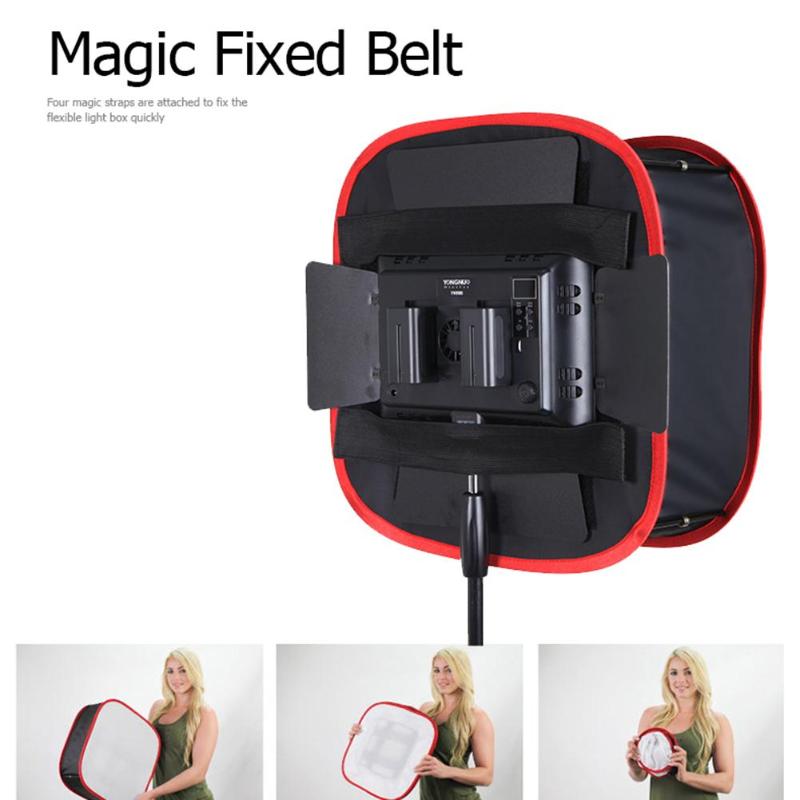 Universal Foldable Collapsible Portable Softbox Diffuser for LED Soft Light Suit for External Flash Light of Digital Cameras