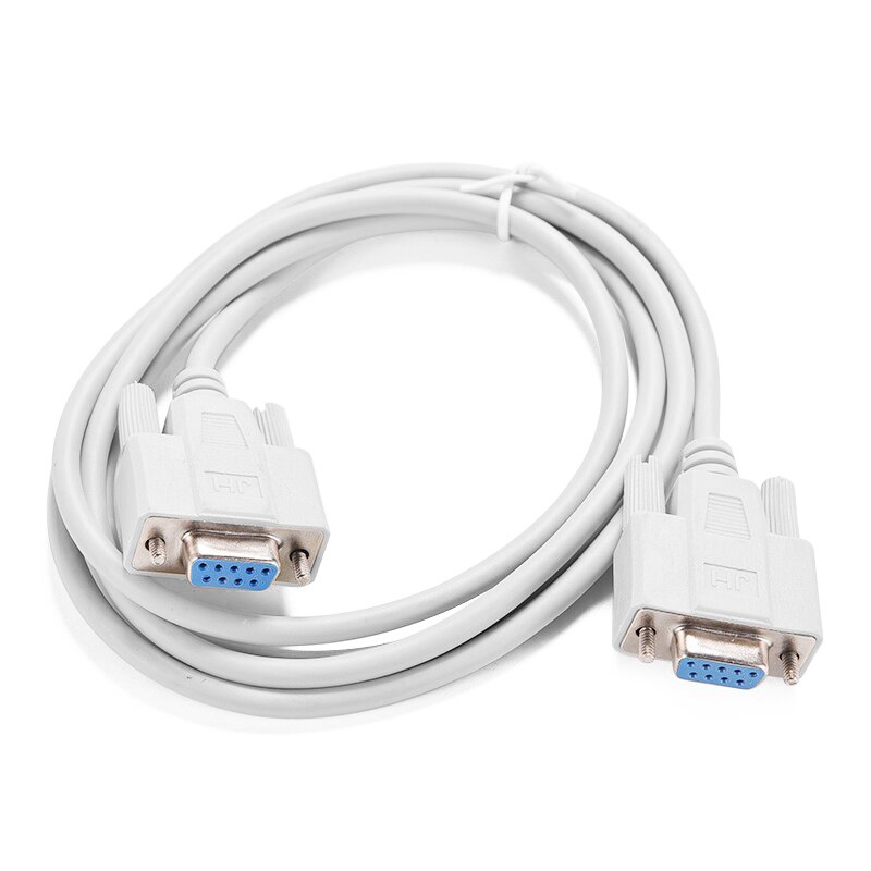 1PC 5ft F / F Serial RS232 Null Modem Cable Female to Female DB9 FTA Cross Connection 9 Pin Data COM Cable Converter PC Accessor