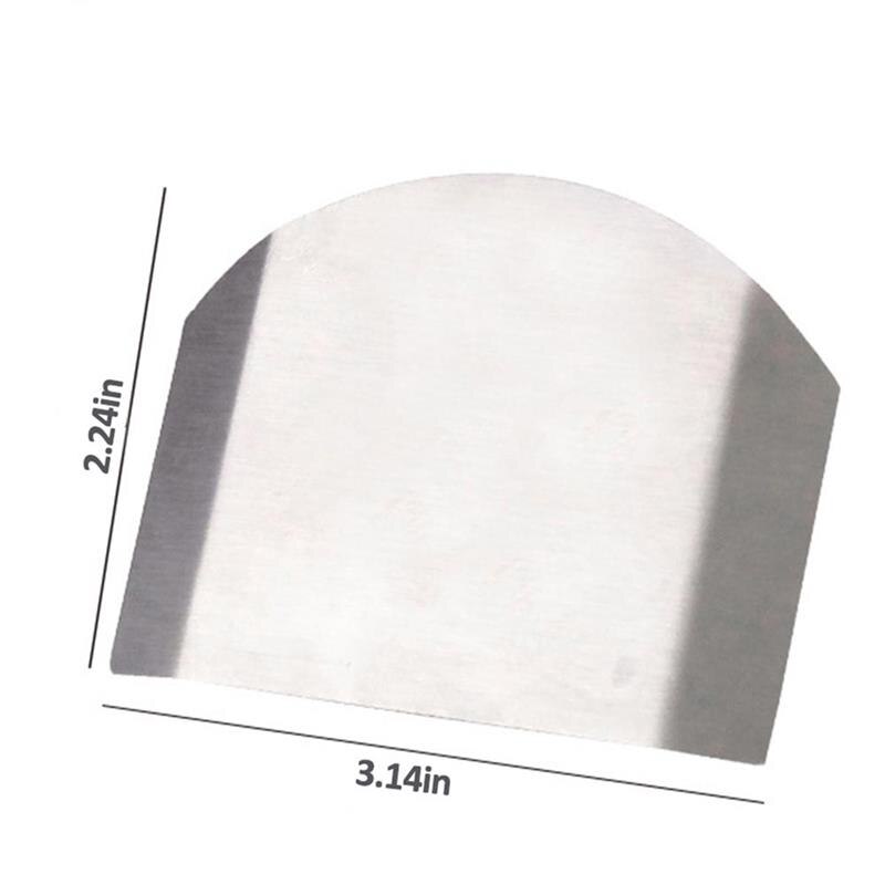 5Pcs Safety Practical Finger Protection Tool Stainless Steel Hand Protector Finger Guard Protect Finger Hand Not To Hurt