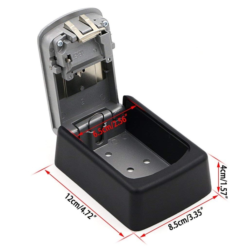 Keybox Lock Key Safe Box Outdoor Wall Mount Combination Password Lock Hidden Keys Storage Box Security Safes For Home Office
