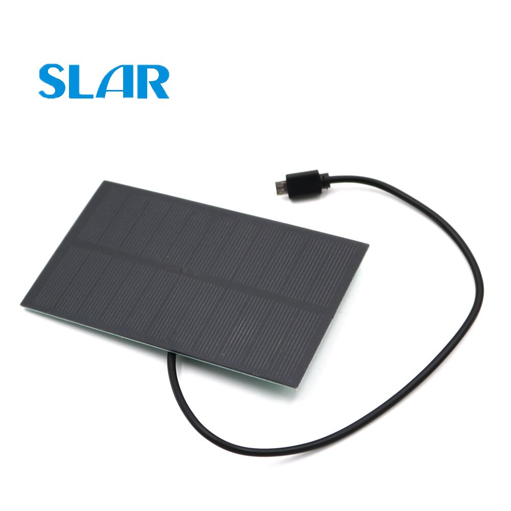 2 Stks/partij 1.65W 5.5V Zonnepaneel Solar Acculader Uitgang Usb Micro Android Micro Usb-poort 5V 300mA Charge Regulators