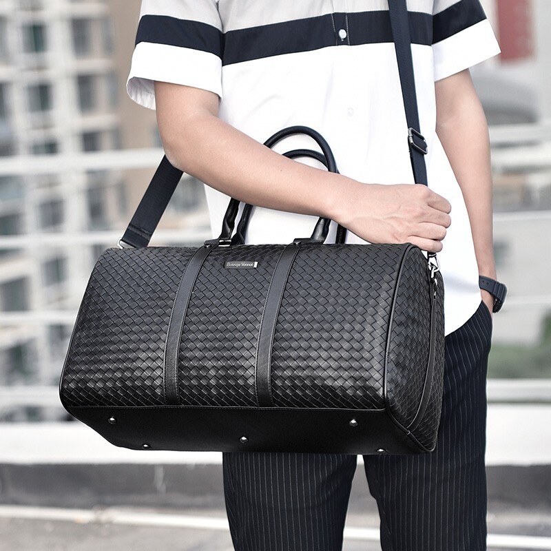 Yilian handgepäcktasche, gewebt, großes fassungsvermögen, sporttasche für kurze strecken, einfache umhängetasche