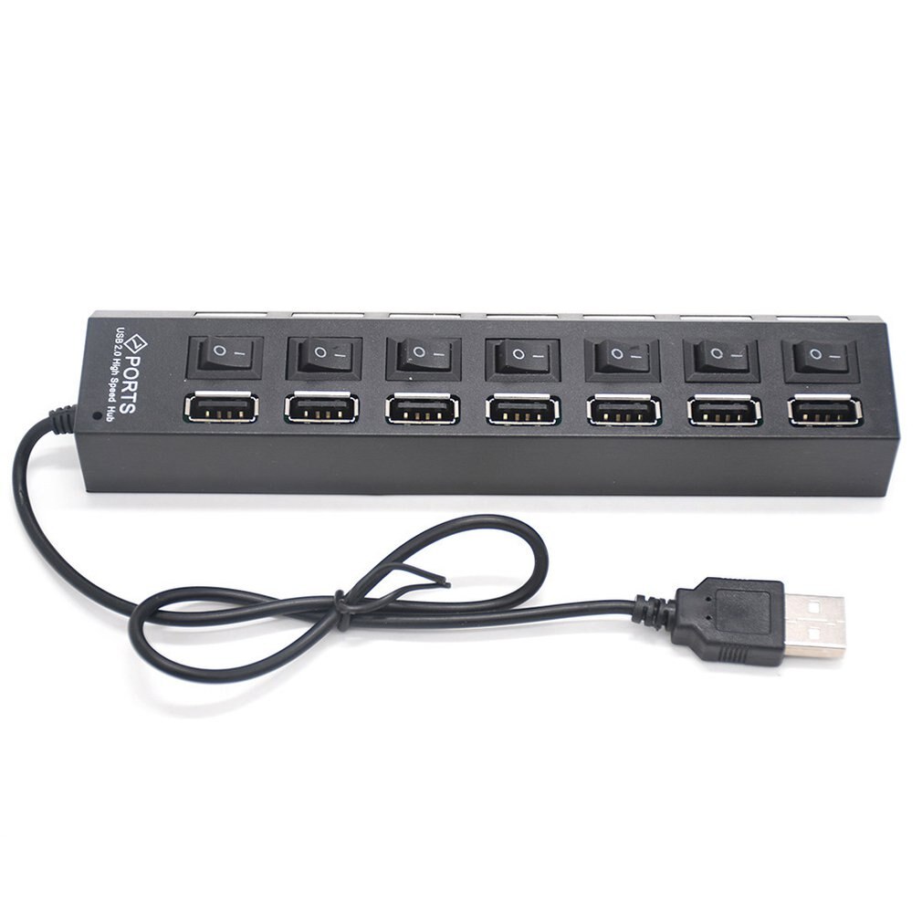 LB18 switch extension hub 7-port USB2.0 hub Computer USB extension hub one drag seven USB2.0 splitter