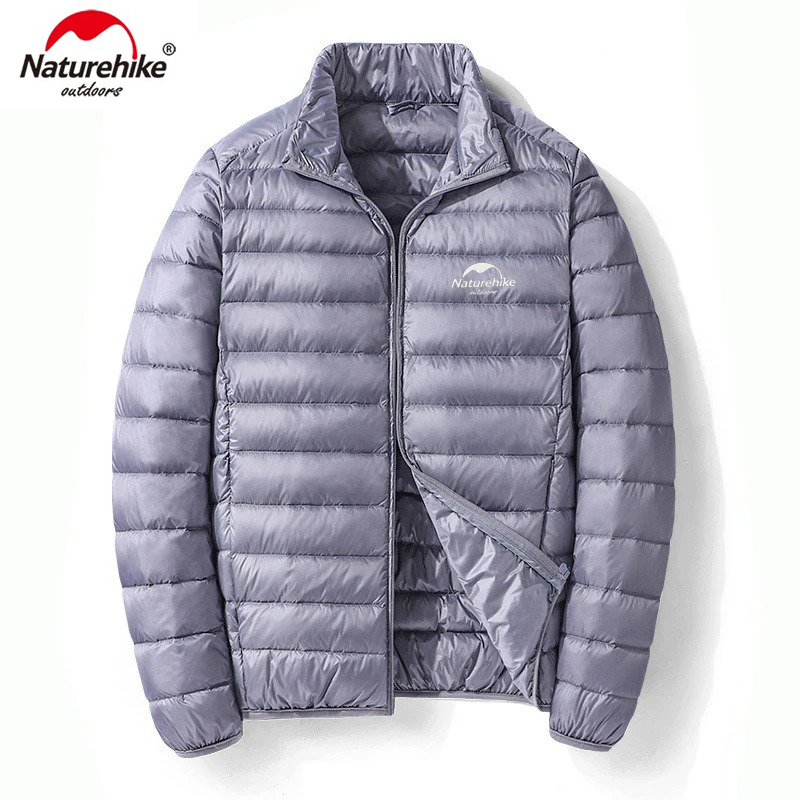 Naturehike Autumn Winter Jacket Upgrade 800 Ultra Dry Duck's Down Jacket Man Outdoor Camping Coat Ultralight Hiking Jackets: M / Ivory