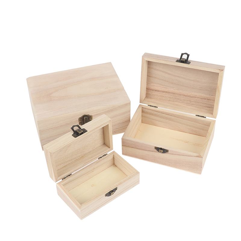 Caja organizadora de joyería Retro, estuche de almacenamiento de concha de madera Natural de escritorio, decoración del hogar, Cajas de de madera hechas a mano, , 1 unidad