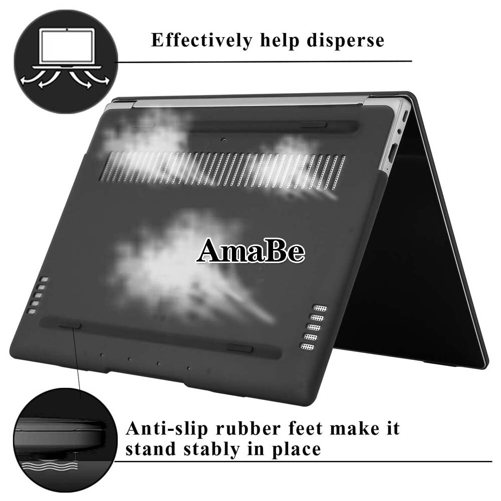 Matte Laptop Case for Huawei MateBook D14 D15/13/14/MateBook X Pro/X /MagicBook 14/15/Pro 16.1/X 14/X 15 Black Hard Shell