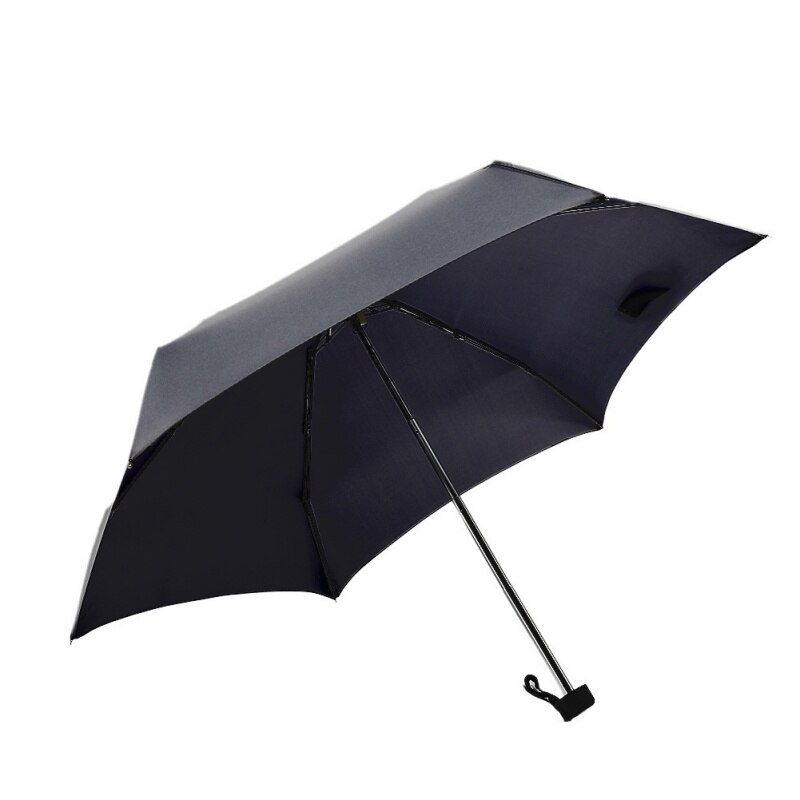 Mini parapluie à lumière de poche | Parapluie coupe-vent pliant, parapluies de voyage compacts, parapluie de pluie pour hommes: Black