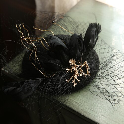 Steampunk Hoed met Sluier Bruin Steampunk Hoed met Sluier Bruin