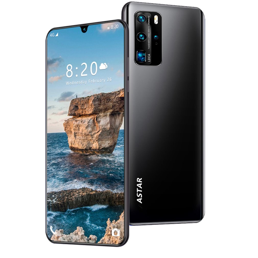 P40 Clever 6,5 Zoll HD Bildschirm 1GB 8GB 24MP Vorne Kamera Starken Quad-Ader-hoch-leistung Prozessor telefon: schwarz