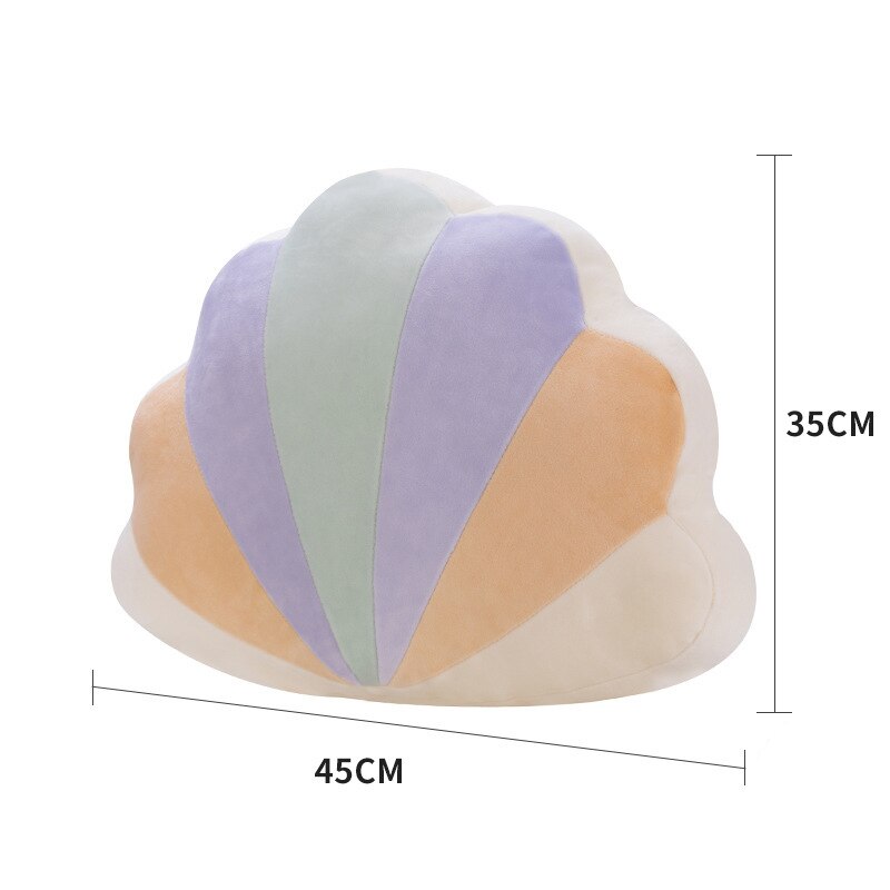 Cilected Multicolor Rainbow Cloud Pillow Living Room Bedroom Sofa Bed Cushion Office Cute Napping Pillow Stars Plush Toy: PC026-4