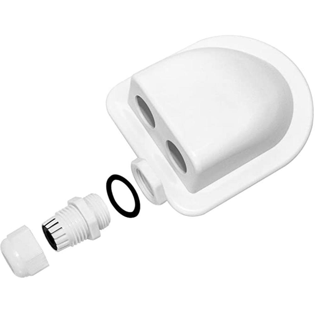 Rv Junction Box Solar Auto Plastic Dak Draad Entry Klier Doos Zonnepaneel Kabel Camper Junction Box Rv Caravan Accessoires