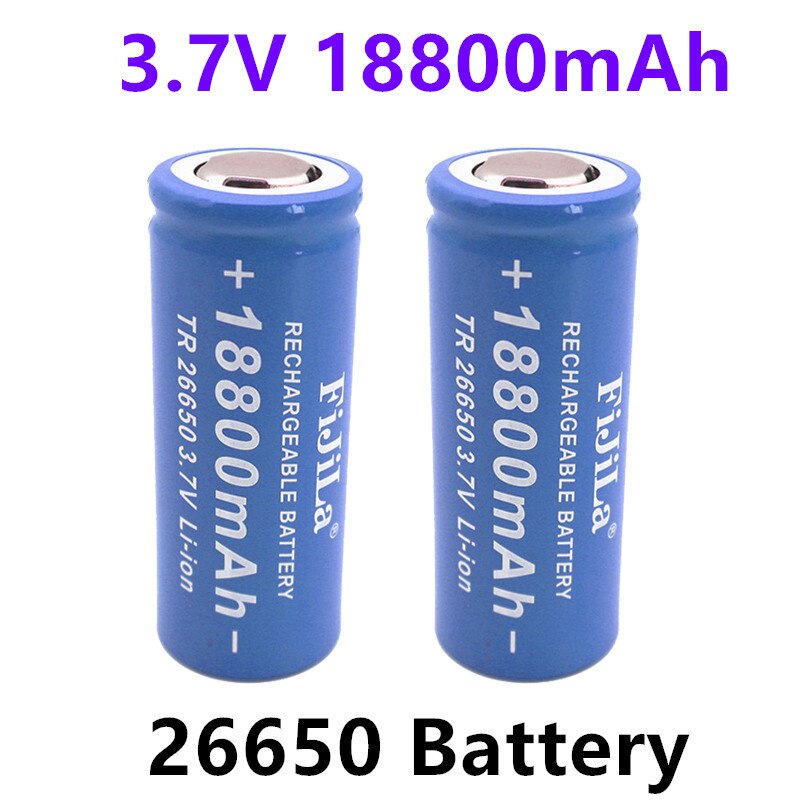 3.7V 26650 Battery 18800mAh Li-ion Rechargeable Battery For LED Flashlight Torch Li-ion Battery accumulator battery