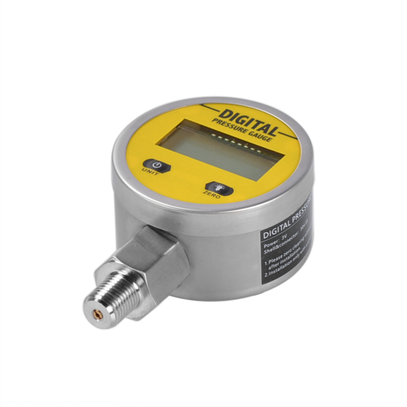 1Pc Pressure Gauges Digital Display Oil Pressure Hydraulic Test Meter 3V 250BAR/25Mpa 2 Points Thread For Gas Water Fuel Liquid