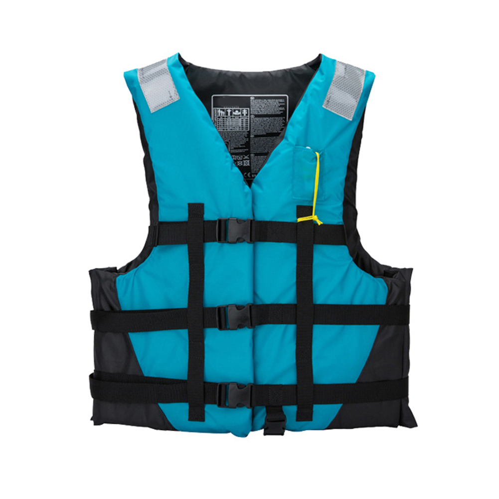 Adult Life Vest with Whistle Swimming Boat Drifting Water Sport Life EPE Jacket (Orange, Blue, Green): Blue / S