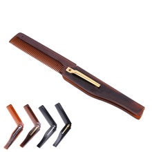 Foldbar hårkam lommeclip hår overskæg skæg kam hår styling værktøj frisør hår kam til mænd kvinder kamme