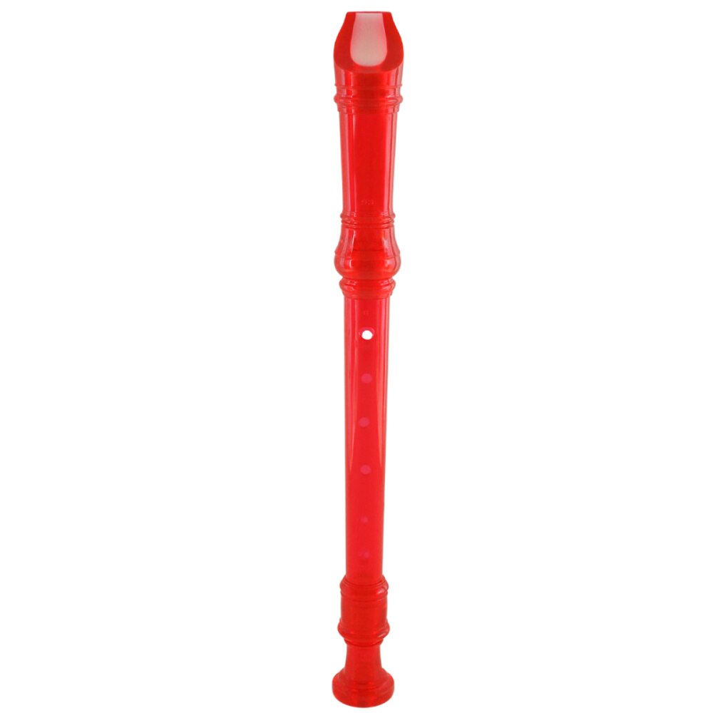 8 Hole ABS Soprano Descant Recorder Flute Playing Wind Instruments: Red