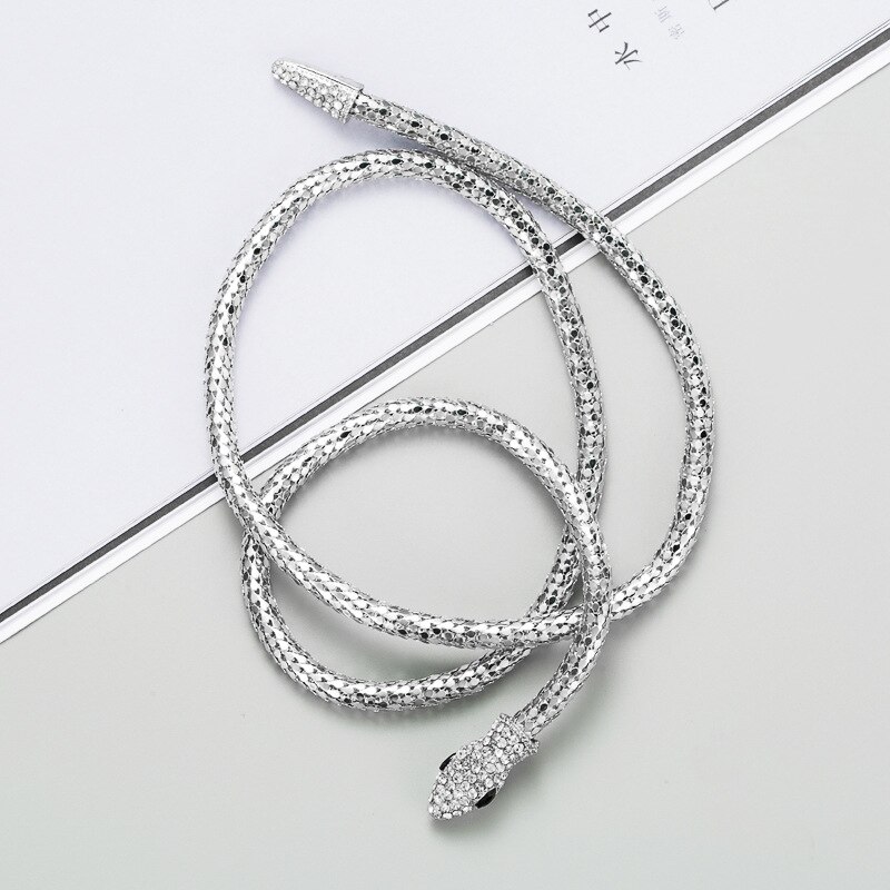 Neue Punk aufgerollt Schlange Spiral- Oberarm Manschette Armbinde Armbinde Armreif Armbinde Männer Schmuck Für Frauen Partei Armbänder: lange silber-