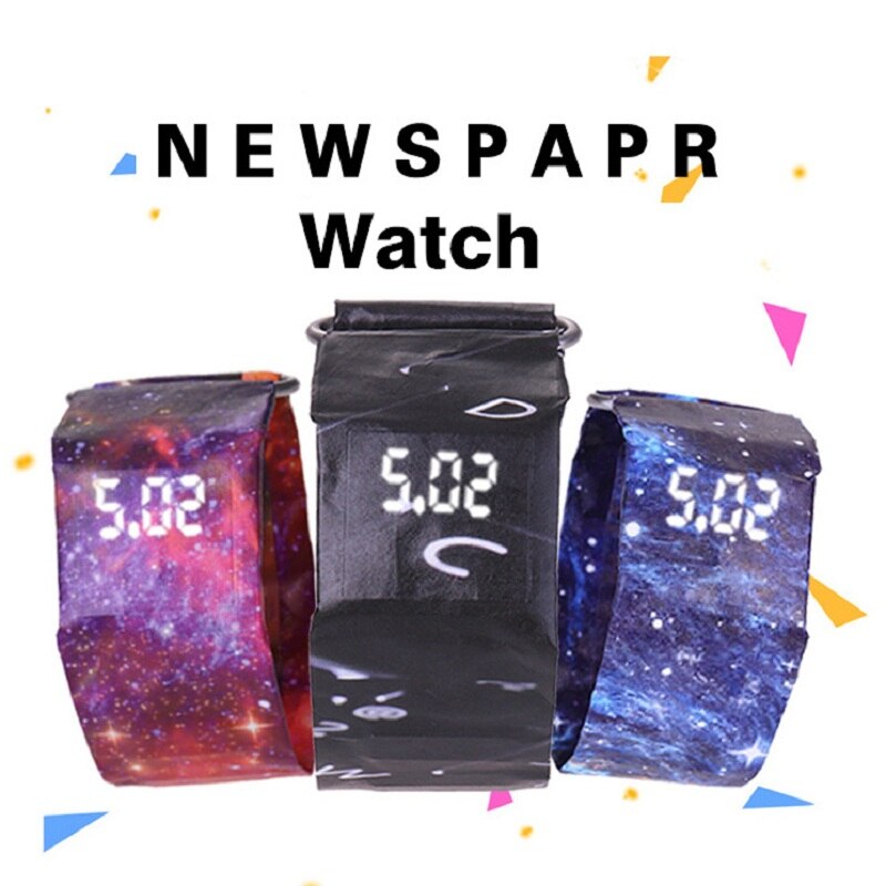 LED Clock Watch Waterproof Wristband Paper Watch Accessories Digital Paper Strap Watches Sport Watch Wristwatch