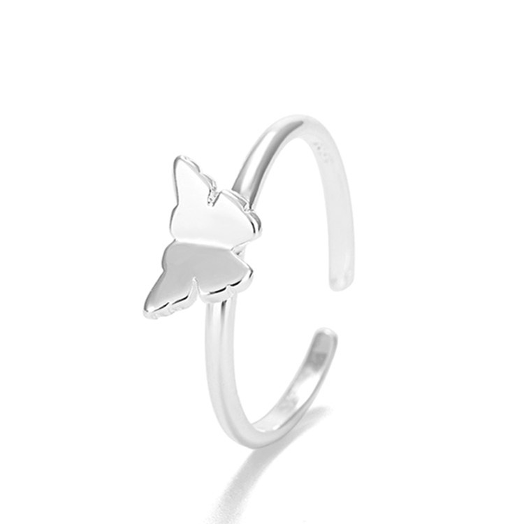 Anelli a farfalla in argento sterling 925 per accessori femminili regalo gioielli di moda da donna all'ingrosso