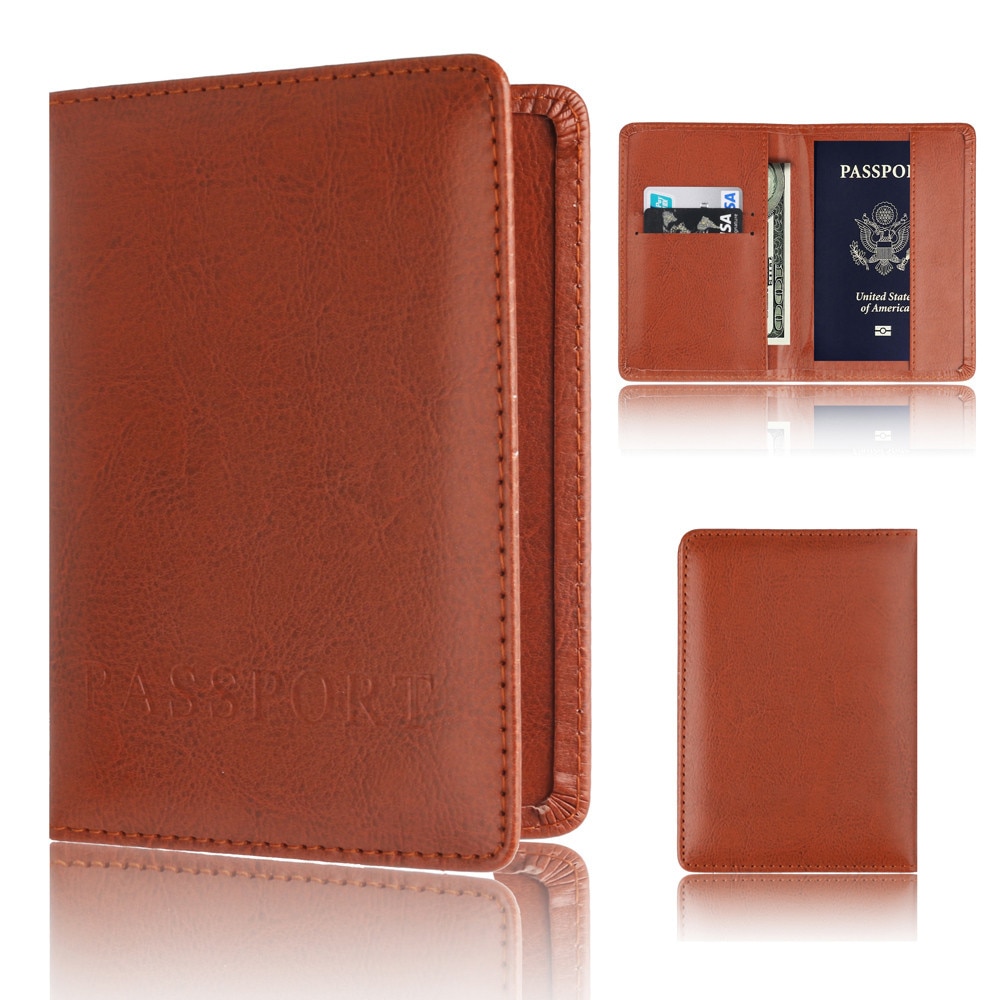 Portefeuille souple pour cartes de visite, couverture de passeport, porte-monnaie autocollant, # XX30