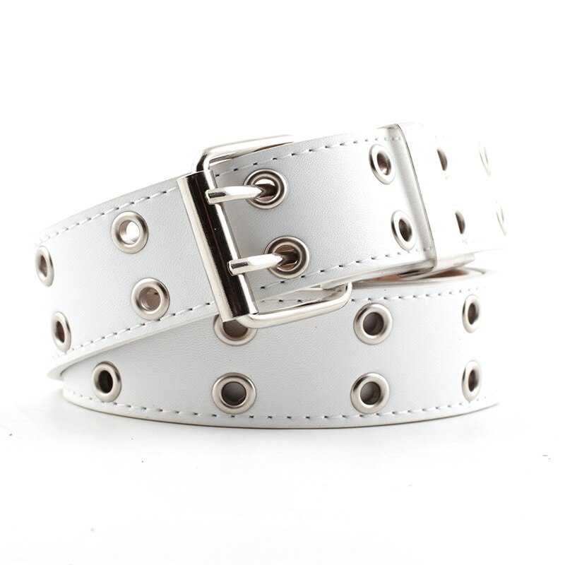 Ceinture en jean Punk à Double œillet | Large toile de styliste, ceinture de ceinture féminine masculine, ceintures de chaîne pour femmes et hommes,: 11
