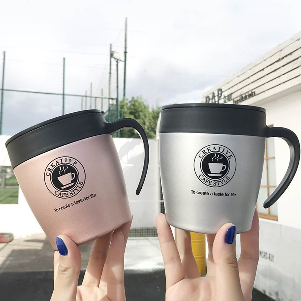 Premium rejse kaffekrus termokande kopper rustfrit stål tumbler kopper vakuum kolbe termo vandflaske til bryllup fødselsdag