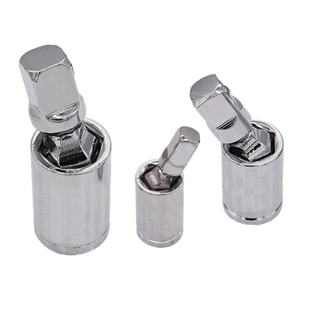 MagiDeal The Moment Store-3PCS Set Swivel Impact Adapter Universal Joint Driver Socket