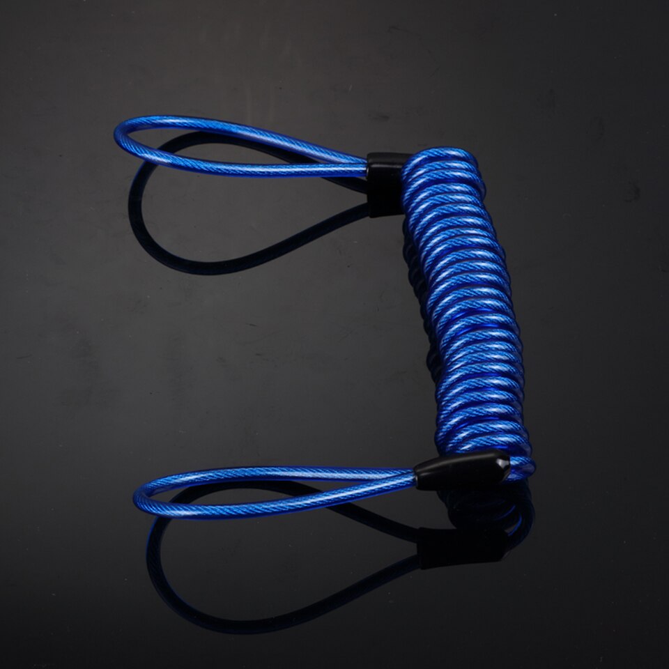 Candados de rueda de cuerda de resorte para motocicleta, bloqueo de disco de bicicleta, Cable antirrobo de seguridad, Cable de recordatorio, accesorios de moto