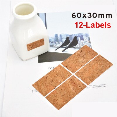 24/48 stuks handgemaakte houten etiketten, stickers, verpakkingsetiketten, afsluitlabels, keukenpotten, bekers, decoratieve labels, planner, album, zelfklevende sticker: C