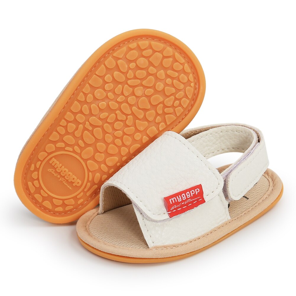 Bobora-zapatos de leopardo informales de cuero PU para verano, sandalias antideslizantes para recién nacido, primeros pasos, 0-18 meses: W / 0-6 meses