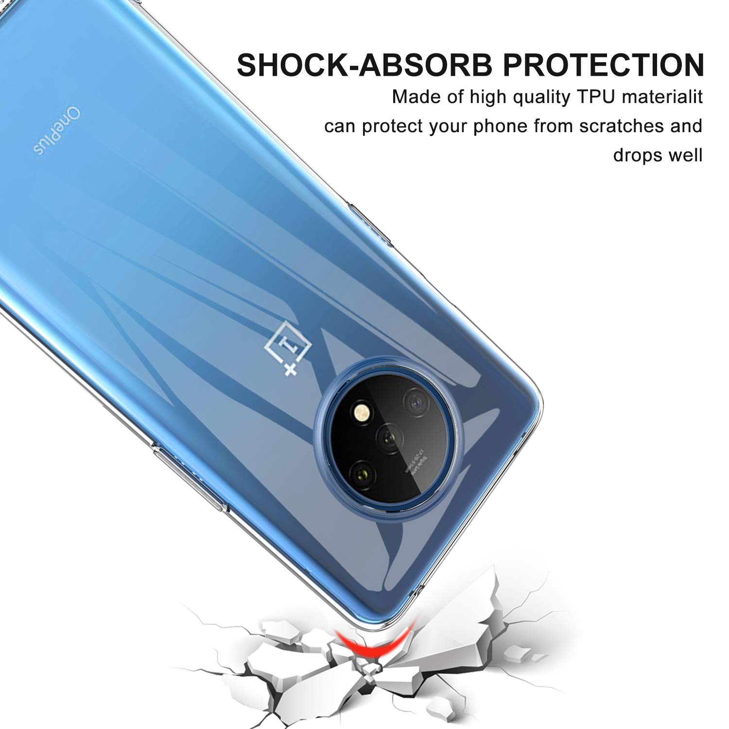 transparent Silikon fallen Für oneplus 7T 7 Profi Coque eins Plus 6T 6 5T 5 Weiche TPU einfache Ultra Dünne Kristall Klar Zurück Abdeckung