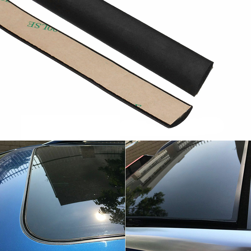Dekorativ vejrstribe beskyttende kantbeklædning bilforseglingsstrimmelbeskyttelse sort vindue forrude lækagesikker epdm gummi