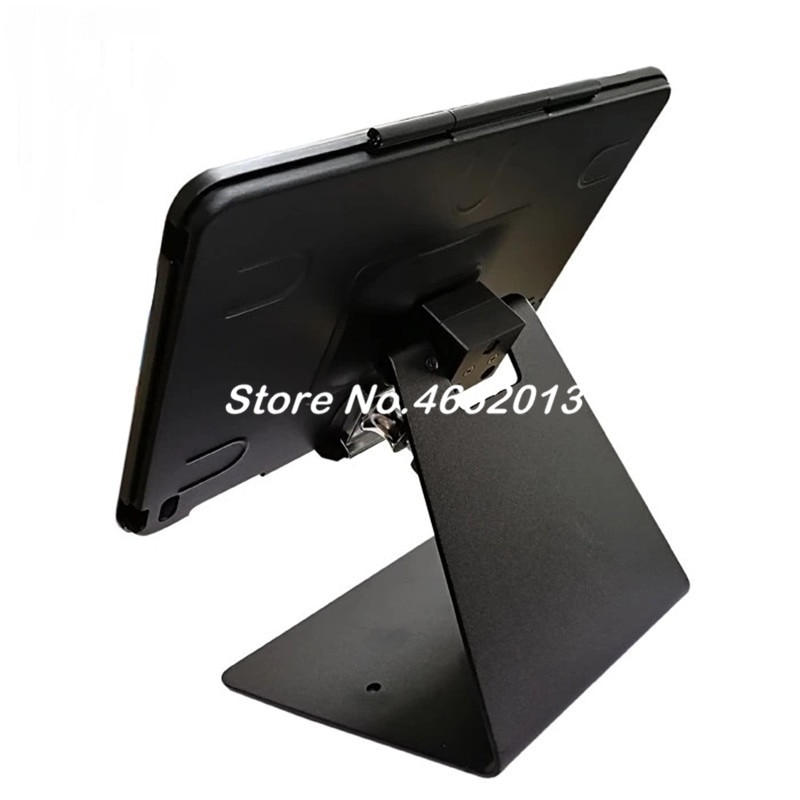 Aluminum reversible tilting tablet enclosure secure for ipad desk stand support for store ipad 2 3 4 air1 2 Pro 9.7 POS display