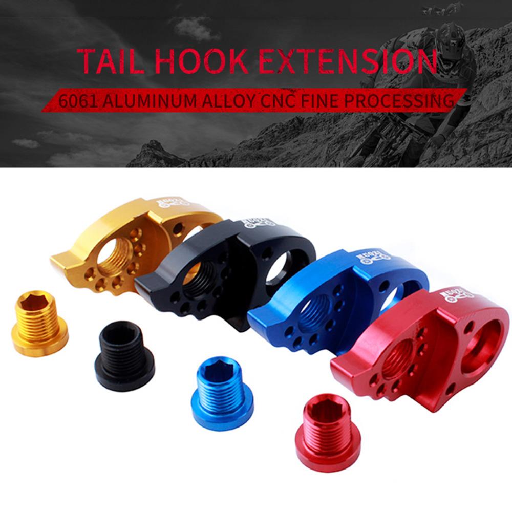 Rear Derailleur Hanger Extender Kit Bike Tail Hook Extension Aluminum Cycling Derailleur Adapter Bicycle Parts 40T 42T 46T