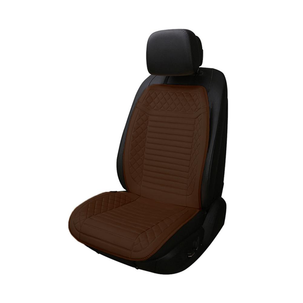Car Heated Seat Cushion 12V Heated Car Seat Covers Cushion Seat Heater For Winter Heating Thermal Seatpad Car: Brown