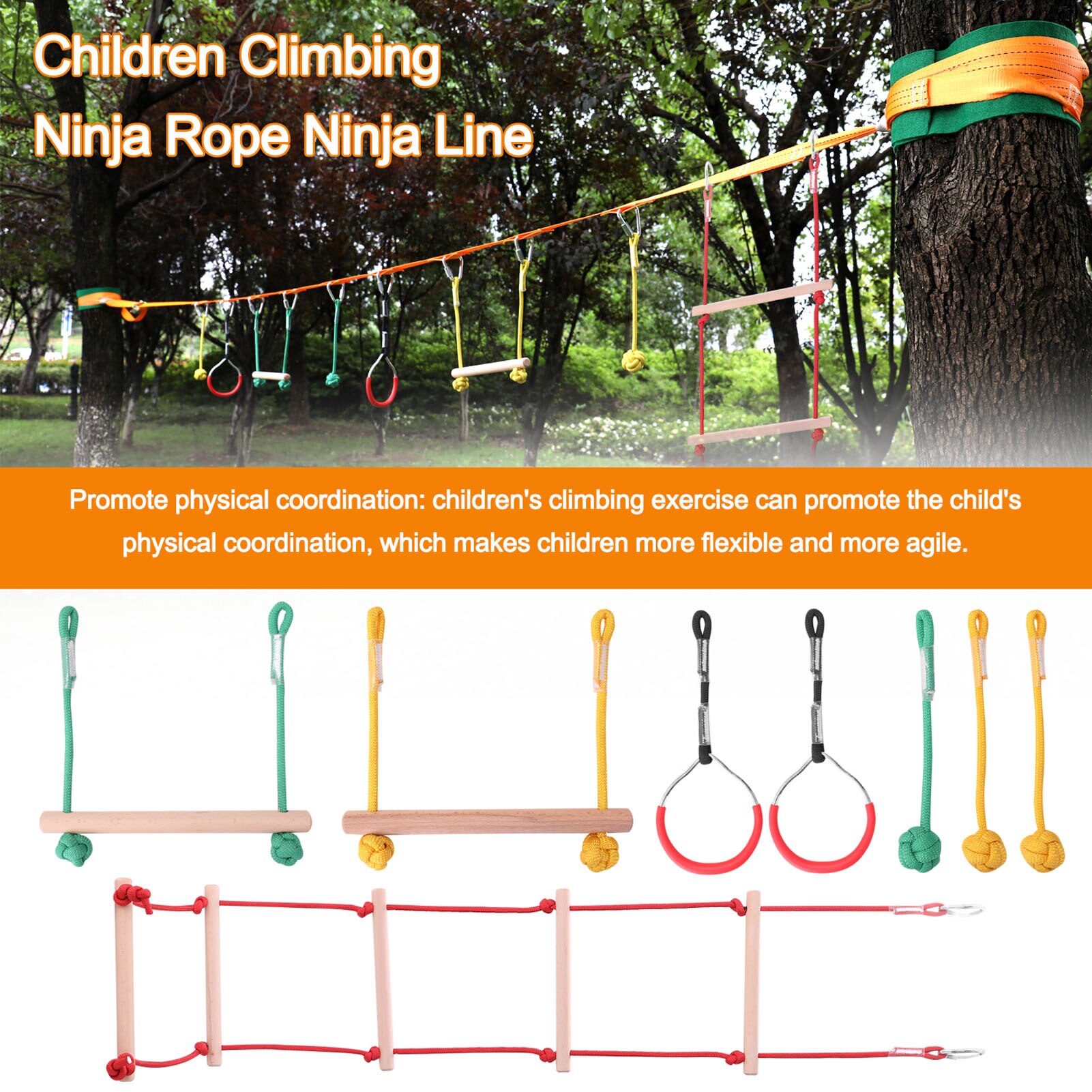 Outdoor Sport Balans Training Apparatuur Klimmen Touw Kinderen Klimmen Combinatie Sport Pak Met/Zonder Touw Ladder