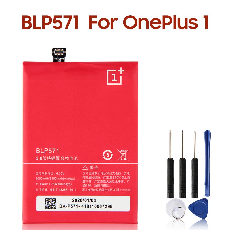 Original Ersatz Batterie BLP637 BLP685 BLP699 BLP743 BLP745 Für OnePlus 1 2 3T 5 5T 6 6T 7 7 Pro 7T 7T Pro Telefon Batterien: For Oneplus 1