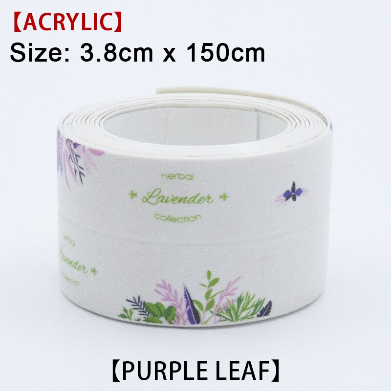 Kitchen Oil-proof Sticker Cooktop Stove Stove Gas Stove Sink 1.5m Vegetable Washing Basin With Flower Beauty Stitching Anti-Oil,: Acrylic 150cm zy