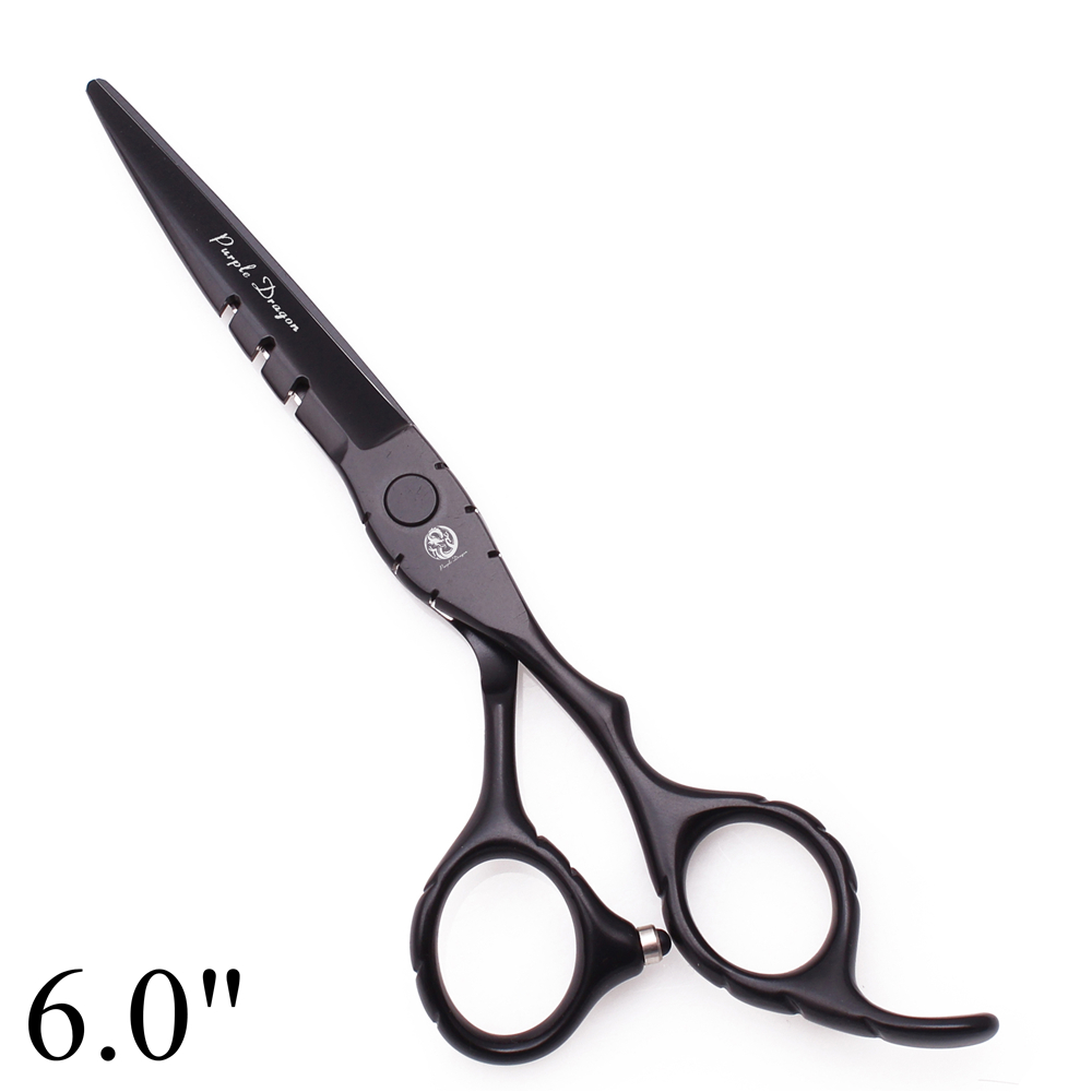 Professionele Kapper Schaar 5.5 "6" Roestvrij Kappers Knippen Schaar Dunner Schaar Haar Schaar Set Z1010: Black