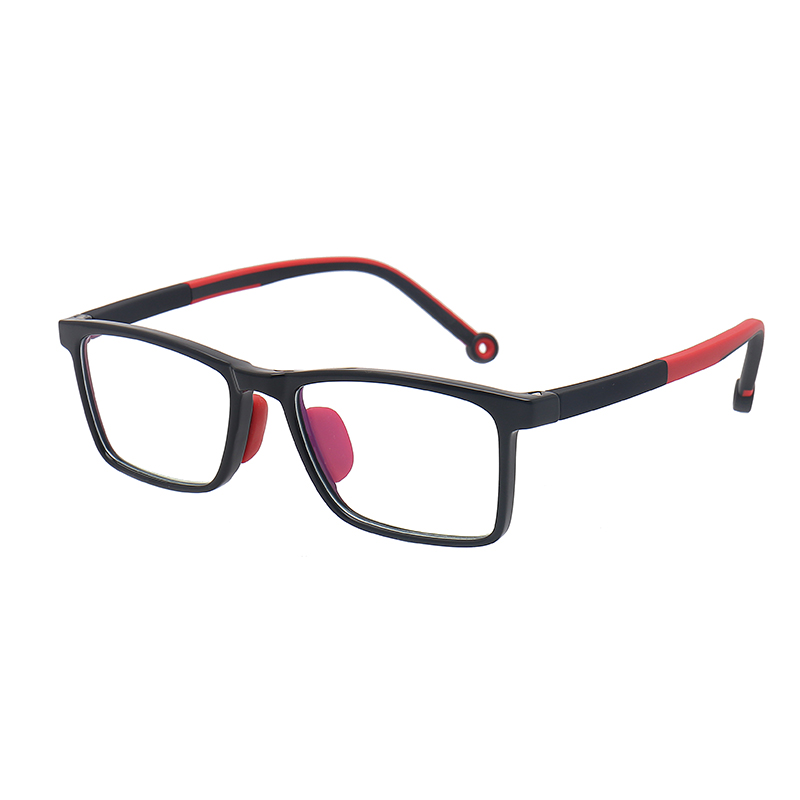 Anti Blue Light Glasses Frame For Children Kids Boy Girl Computer Myopia Eyewear Prescription Optical Eyeglasses SUNNCARI DESIG: black red
