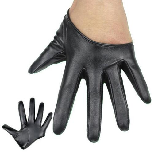 Multiple Color Women Patent leathe Gloves Women Solid Wrist Performance Dancing Mittens Driving Gloves: Black 1
