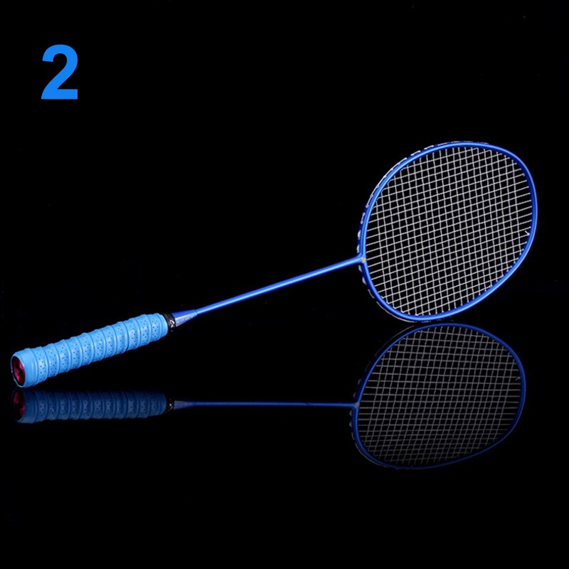 Ultralight 6U Badminton Racket Carbon Portable Free Grips Sports: 2
