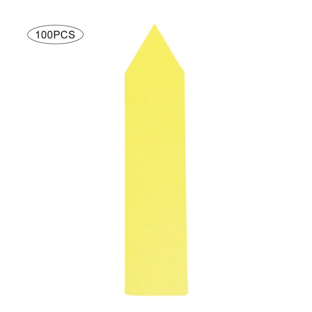 100pz etichette per piante in plastica etichette per piante da giardino marcatori per vivai vasi da fiori etichette per piantine vassoio marchio strumenti accessori da giardino: 1 x 5 cm / YE